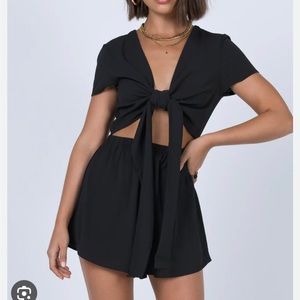 Super cute Polly tie front romper